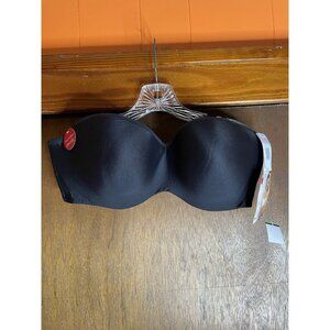 NEW Lilyette Bra 42D Strapless Minimizer Black Removable straps Style 0929 tags